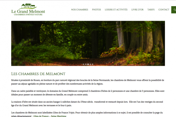 Site web - Le Grand Melmont